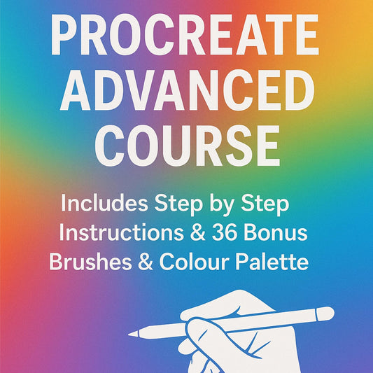 Procreate Advanced Course: Step-by-Step Guide, 36 Brushes + Palette (PDF)